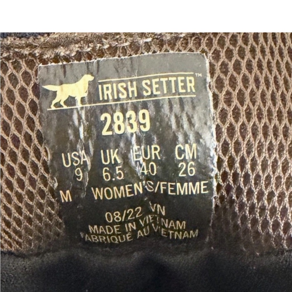 Irish Setter 2839 VaprTrek Waterproof Insulated Hunting Boots Women’s Sz 9 $199 - Picture 5 of 7